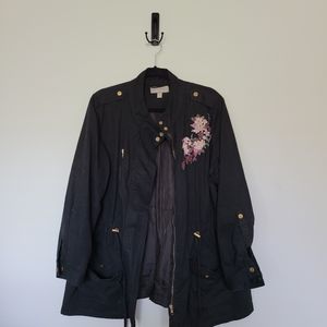 Black Annorack Military Jacket